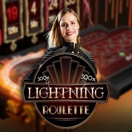 Lightning Roulette logo by Evolution at Vincispin Casino