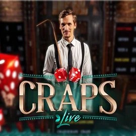 Live Craps slot logo by Evolution at Vincispin Casino