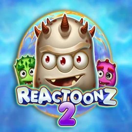 Reactoonz 2 slot logo by Play'n GO at Vincispin Casino