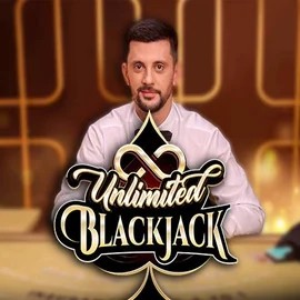 Unlimited Blackjack online game logo by Ezugi on vinci-spins.de